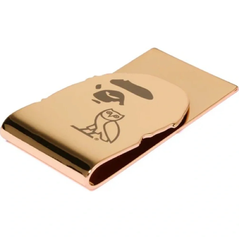 NWT 2022 BAPE x OVO OCTOBERS VERY OWN DRAKE APE HEAD GOLD MONEY CLIP RARE